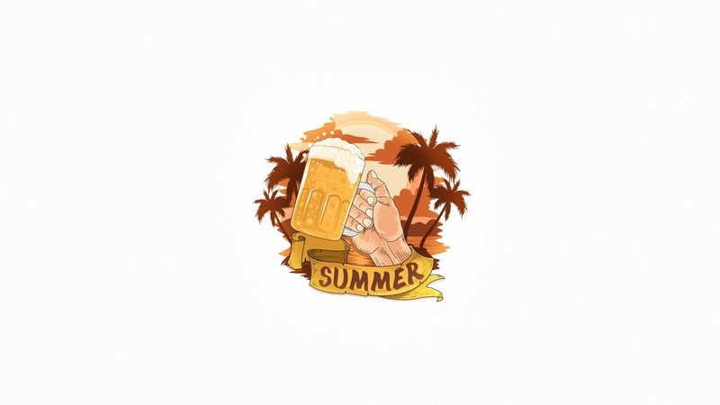artwork, simple background, white background, beer, alcohol