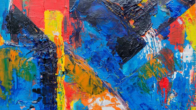 oil paints, colorful, art, 4k