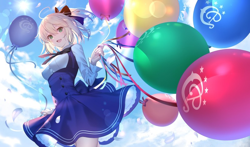 Fate/Grand Order, Saber, FGO, anime, anime girls