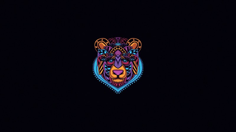 animals, minimalism, artwork, bears, simple background
