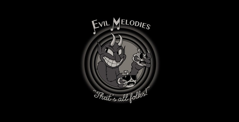 artwork, Devil, monochrome, minimalism, simple background, Cuphead (Video Game)