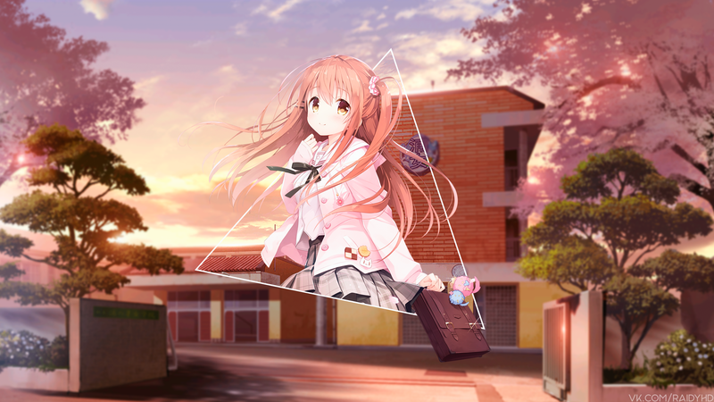 anime, anime girls, picture-in-picture