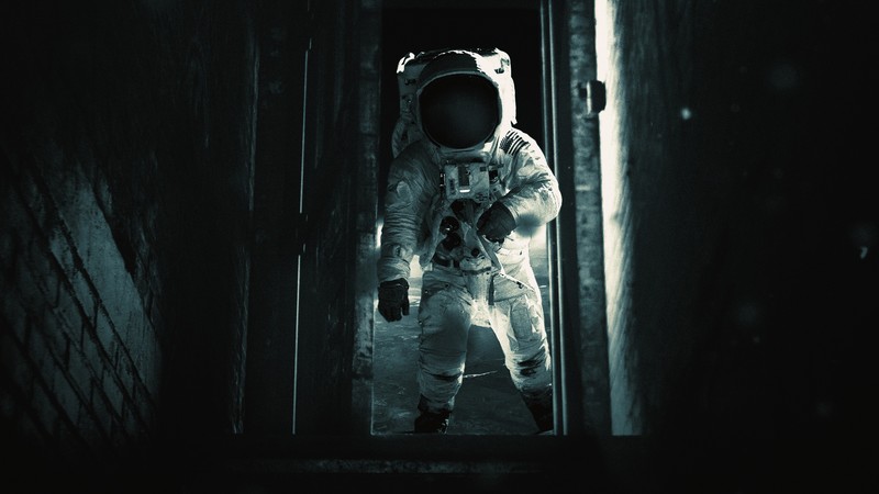 astronaut, space, artwork, dark