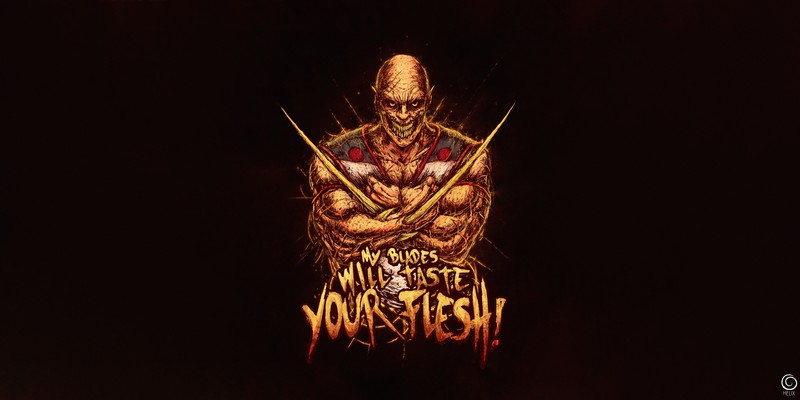 video games, video game art, Mortal Kombat, simple background, Video Game Warriors, Baraka