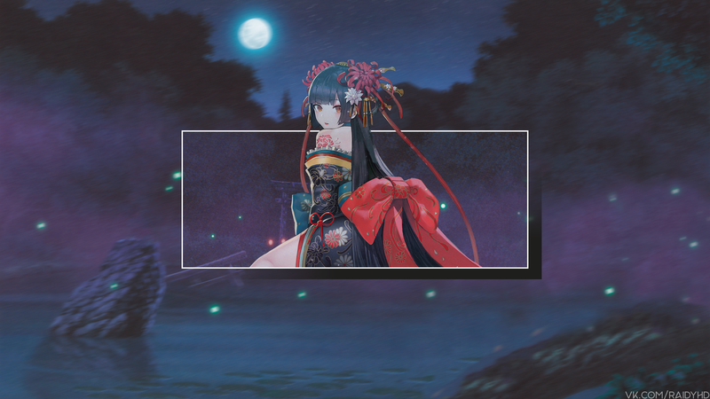 anime, anime girls, picture-in-picture
