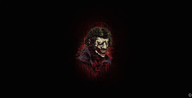 artwork, Batman, Joker, simple background, creepy