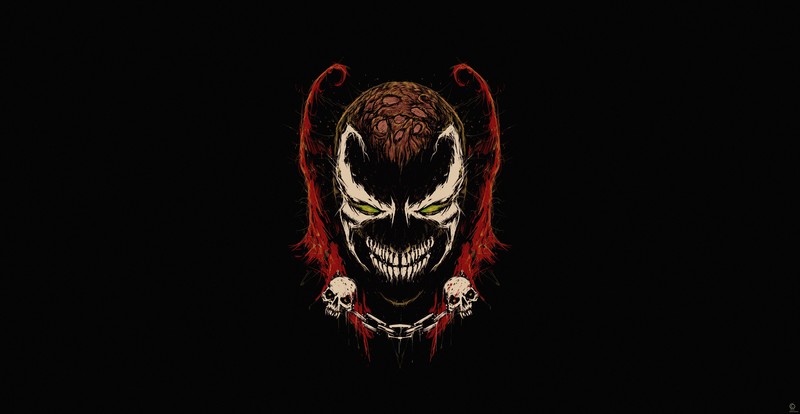 artwork, demon, Spawn, simple background