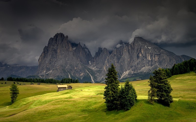 South Tyrol, landscape, field, nature, mountains