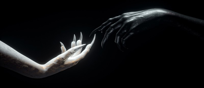 billelis, dark, minimalism, black background, 3D