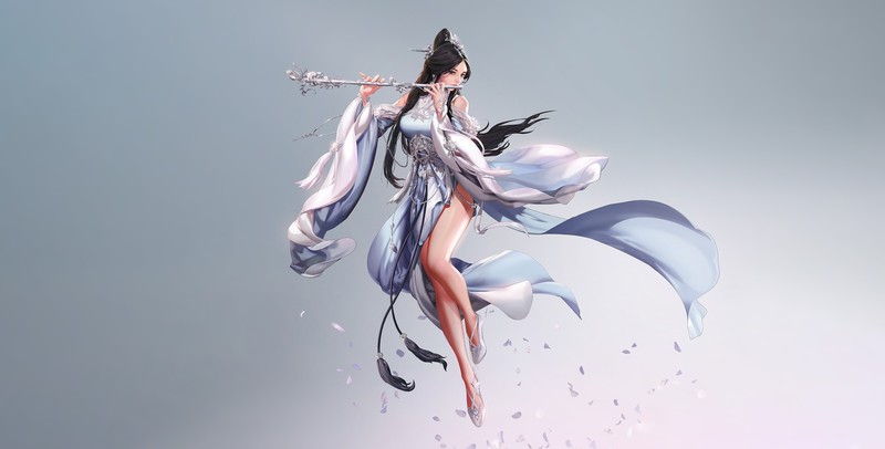 music, musical instrument, artwork, fantasy art, simple background, fantasy girl