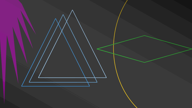 abstract, simple, colorful, triangle