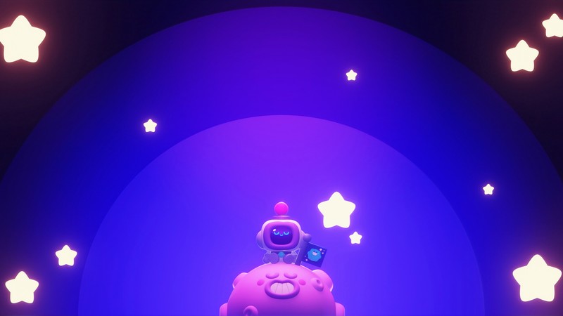 digital, digital art, artwork, drawing, digital painting, robot, robotic, night, stars, planet, Moon, space, galaxy, sleeping, sleep, flag, character design, original characters, environment, atmosphere