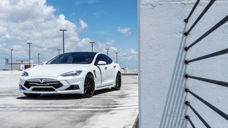 tesla model s, tesla, white, luxury, 4k