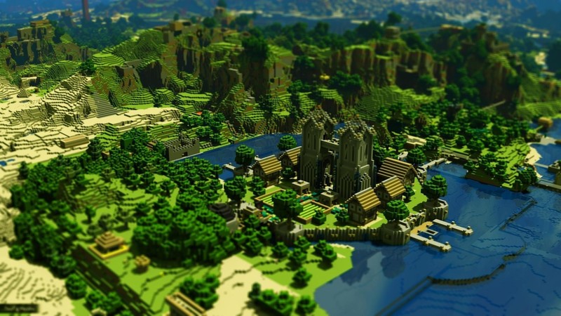 Minecraft, City 17, voxels, video games