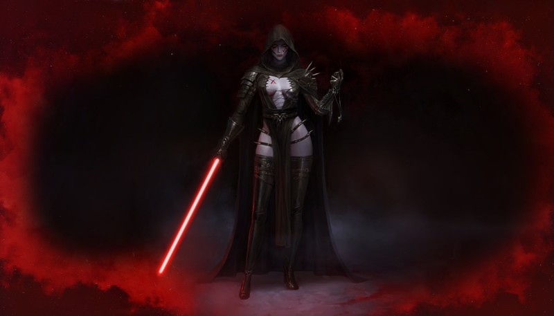Sith, Star Wars, lightsaber, artwork, science fiction
