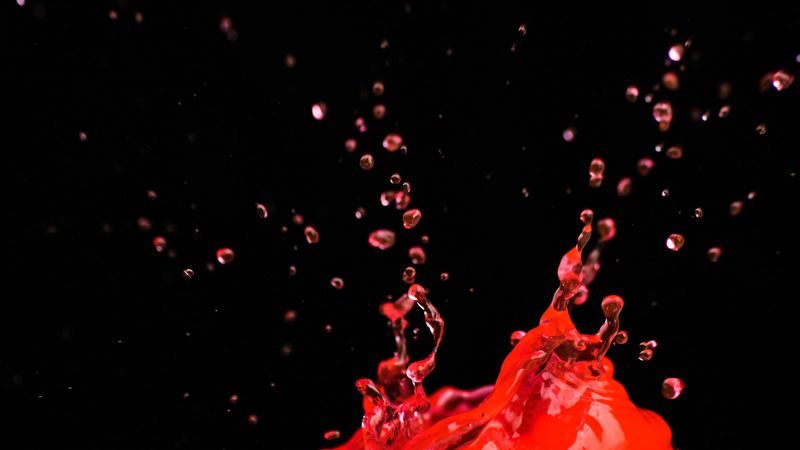 liquid, splash, red, spray, 4k