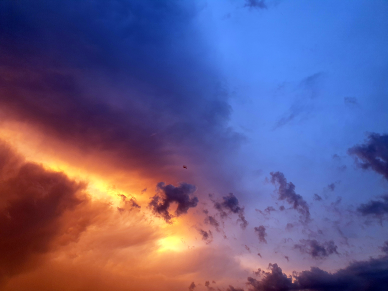 sky, red, storm, Photoshop, photography