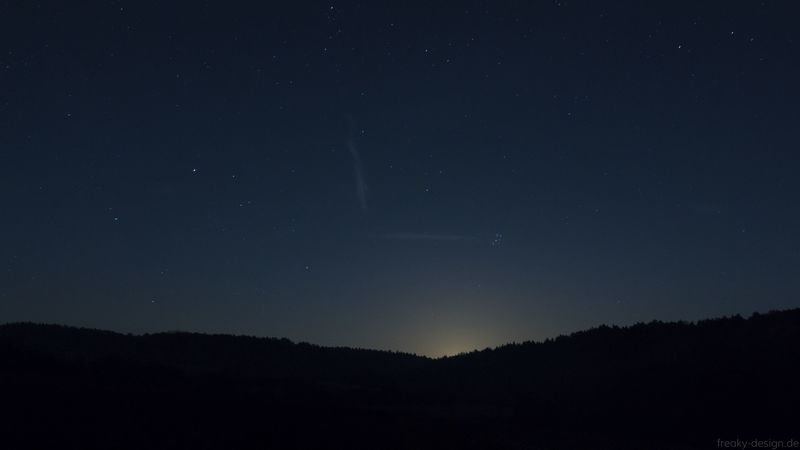 night, trees, starry sky, darkness, 4k