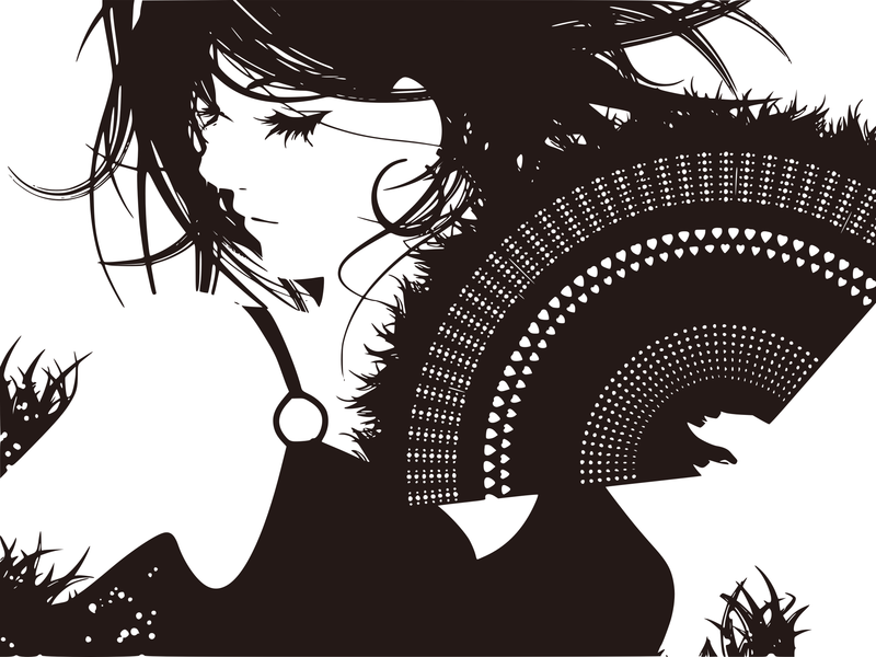 women, outline, minimalism