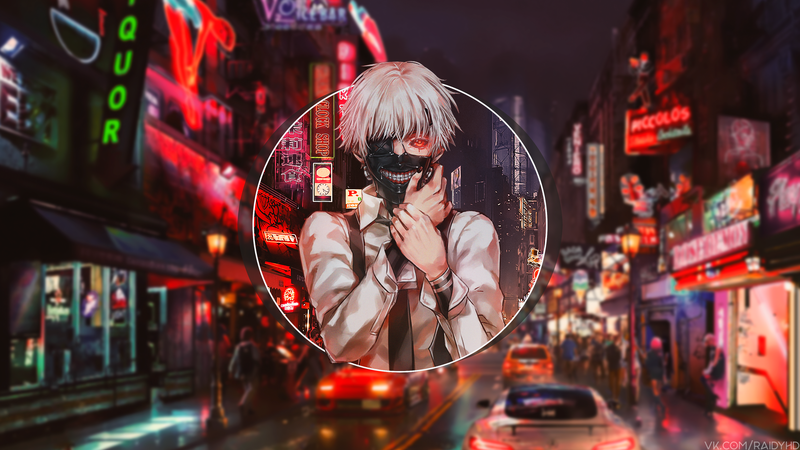 anime, picture-in-picture, Kaneki Ken, anime boys
