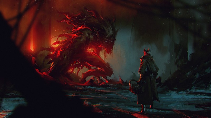 artwork, fantasy art, digital art, Bloodborne, video games