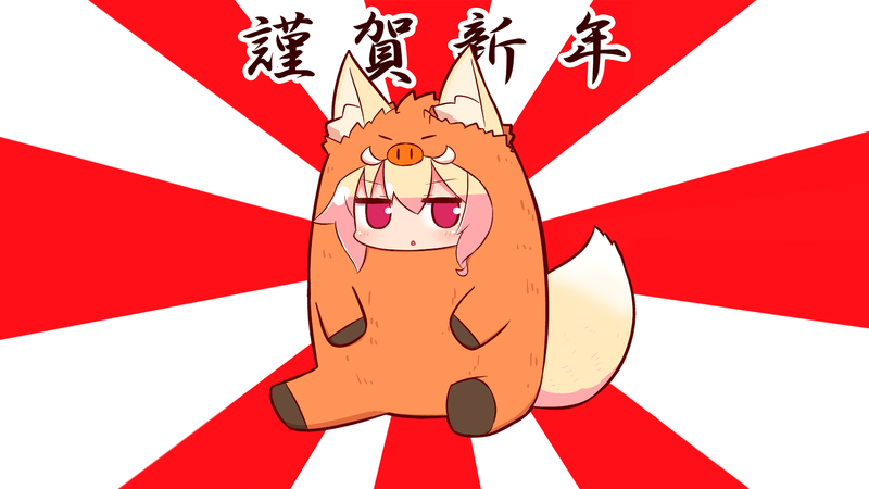 anime girls, simple background, fox girl, looking at viewer, kitsunemimi, anime