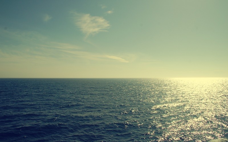 landscape, water, sea, horizon