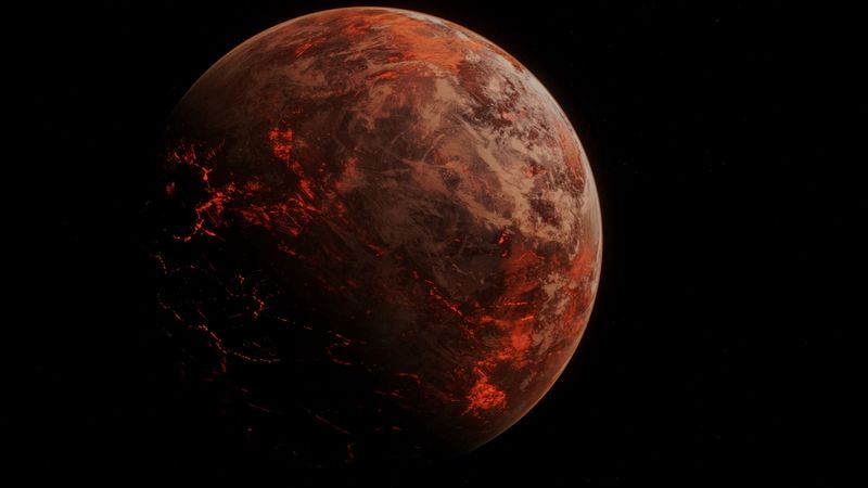 planet, cranny, dark, 4k
