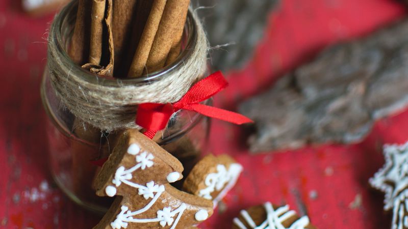 cookies, new year, christmas, christmas tree, heart, cinnamon, 4k