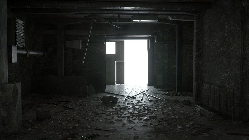 abandoned, building, factory, factory tubes, Chernobyl, dirt, grunge, desolate, Lattice, debris, rust, trash, CGI, 3D graphics