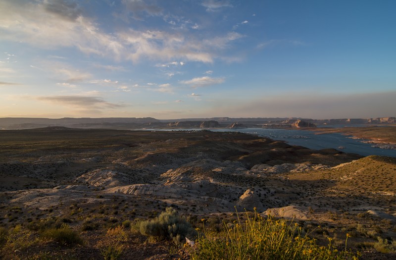 USA, landscape, panorama, sunset, mountains