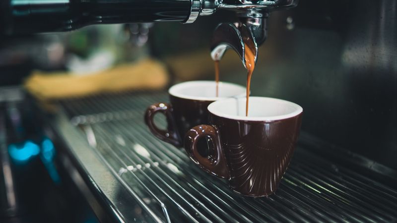 coffee, cups, coffee machine, drink, 4k