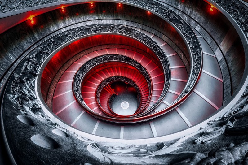 Vatican City, architecture, stairs, building
