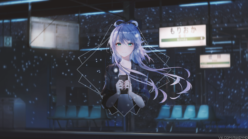 anime, anime girls, picture-in-picture