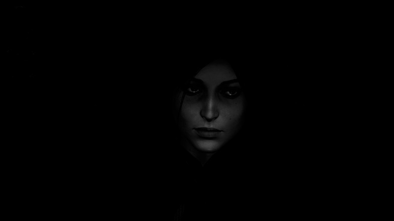 screen shot, PC gaming, video game characters, Shadow of the Tomb Raider, dark, face, black