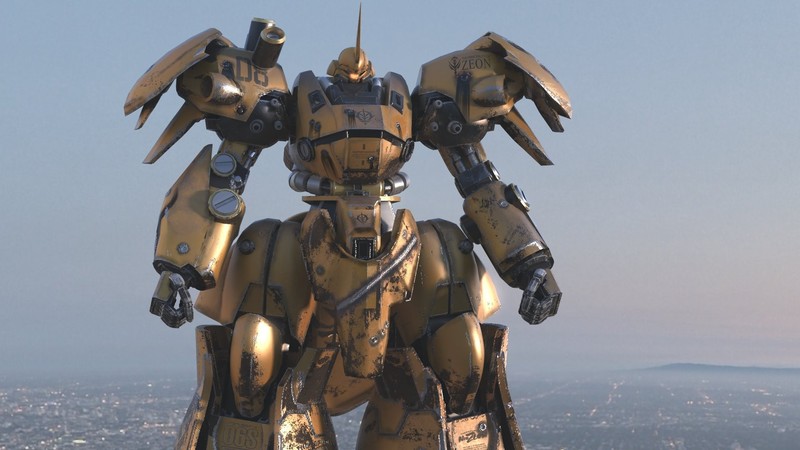 mech, Mobile Suit Gundam, robot, digital art, Gundam, anime, science fiction, futuristic