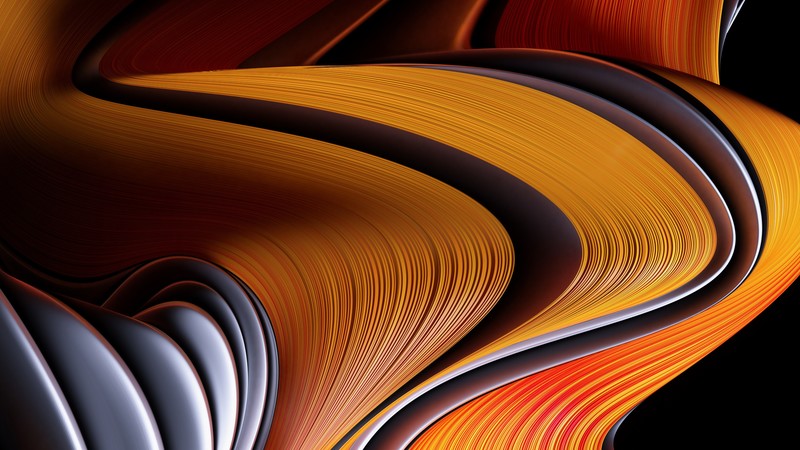 digital, digital art, abstract, artwork, illustration, Photoshop, Adobe Illustrator, lines, gradient, curved, yellow, gray, platinum, black, dark