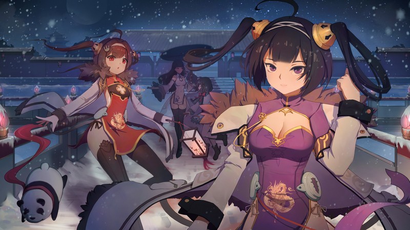 anime girls, anime, Azur Lane, Ping Hai (Azur Lane), Ning Hai (Azur Lane)