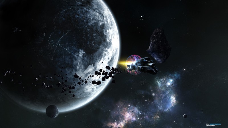 space, futuristic, 3D, spaceship