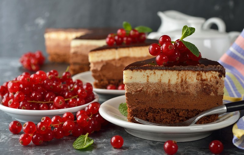 food, berries, fruit, cake, sweets