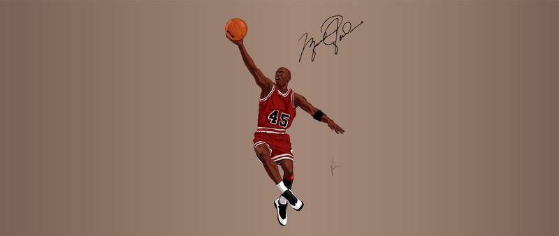 digital art, Michael Jordan, Chicago Bulls, basketball