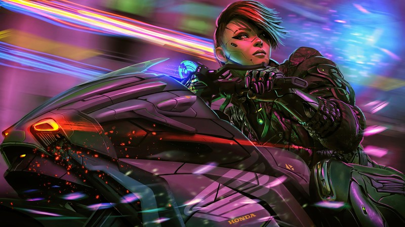 science fiction, digital art, concept art, artwork, futuristic, fantasy art, fan art, 3D, CGI, cyberpunk, cyber, vehicle, women