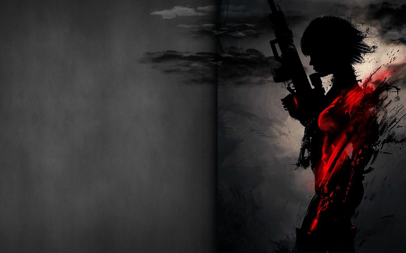 digital art, artwork, red