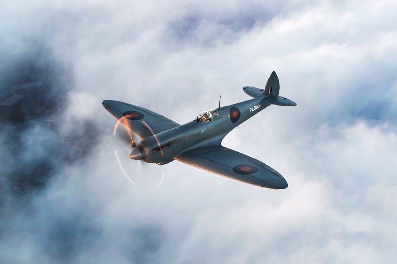 aircraft, military aircraft, warplanes, vehicle, artwork, numbers, spitfire