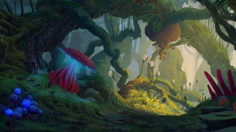 jungle, alien, fantastic, creatures, 4k