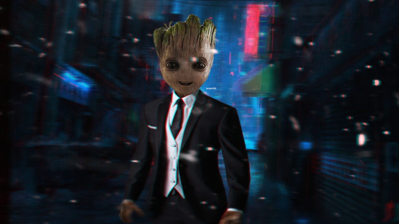 Groot, Marvel Comics, Marvel Cinematic Universe, suits