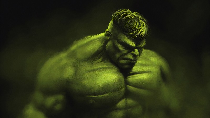 digital, digital art, artwork, illustration, Hulk, Bruce Banner, Marvel Comics, Marvel Cinematic Universe, The Avengers, green, dark, fictional, fictional character, superhero, fan art