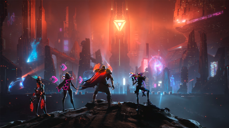 PROJECT, Akali, Akali(League of Legends), Irelia, Pyke (league of Legends), Jinx, Jinx (League of Legends), League of Legends, skin, futuristic city, robot