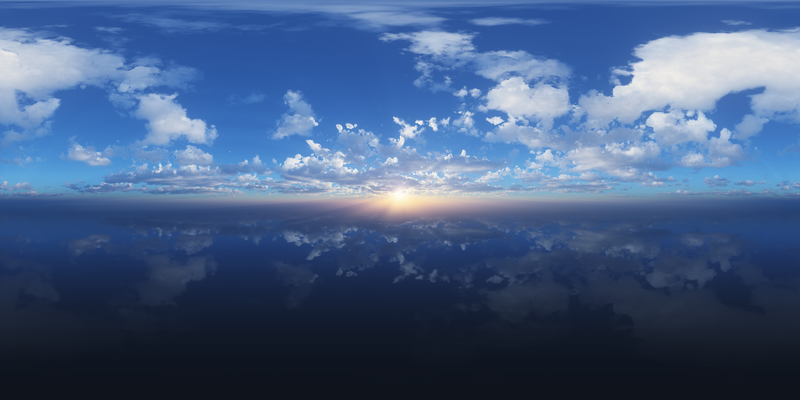 sky, sky lanterns, clouds, outdoors, reflection