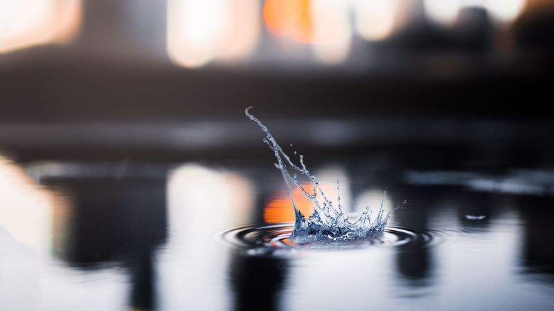 splash, water, blur, macro, 4k